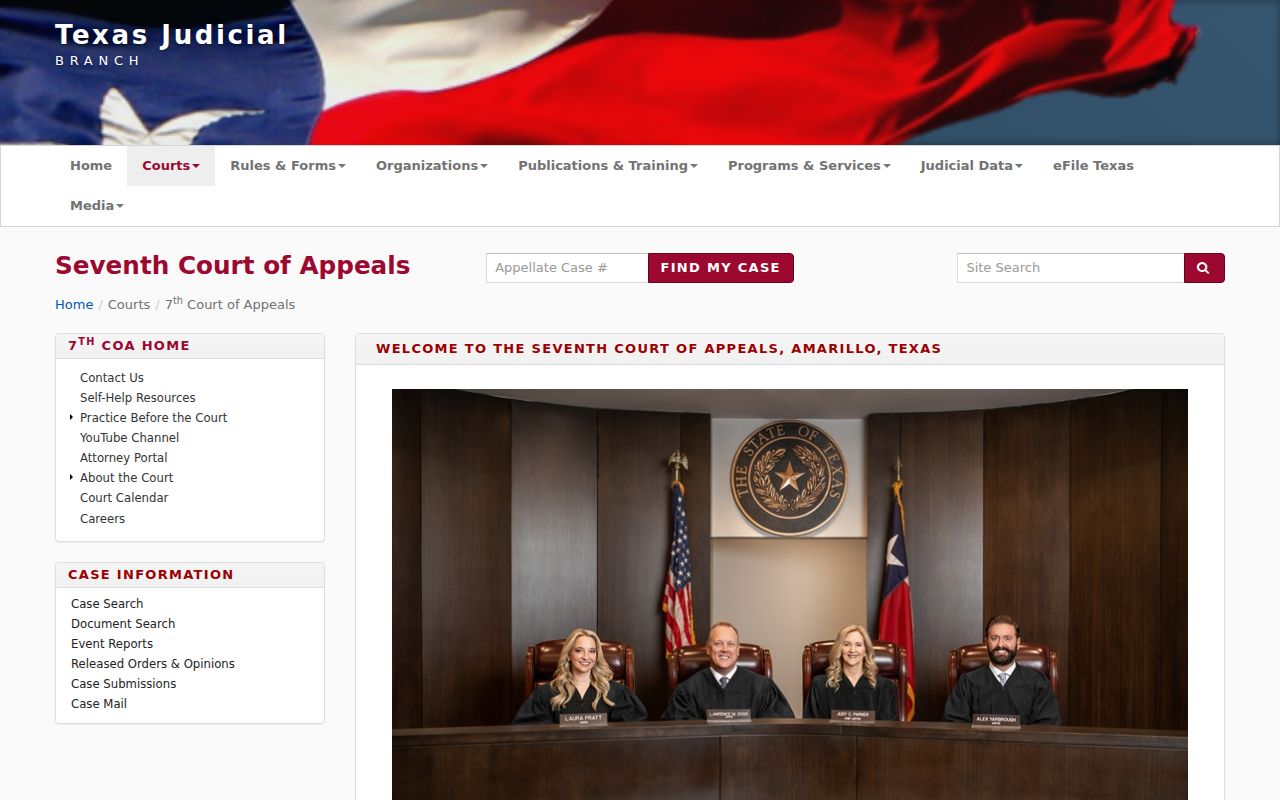 Hemphill County warrant jurisdiction context in the Seventh Court of Appeals county list
