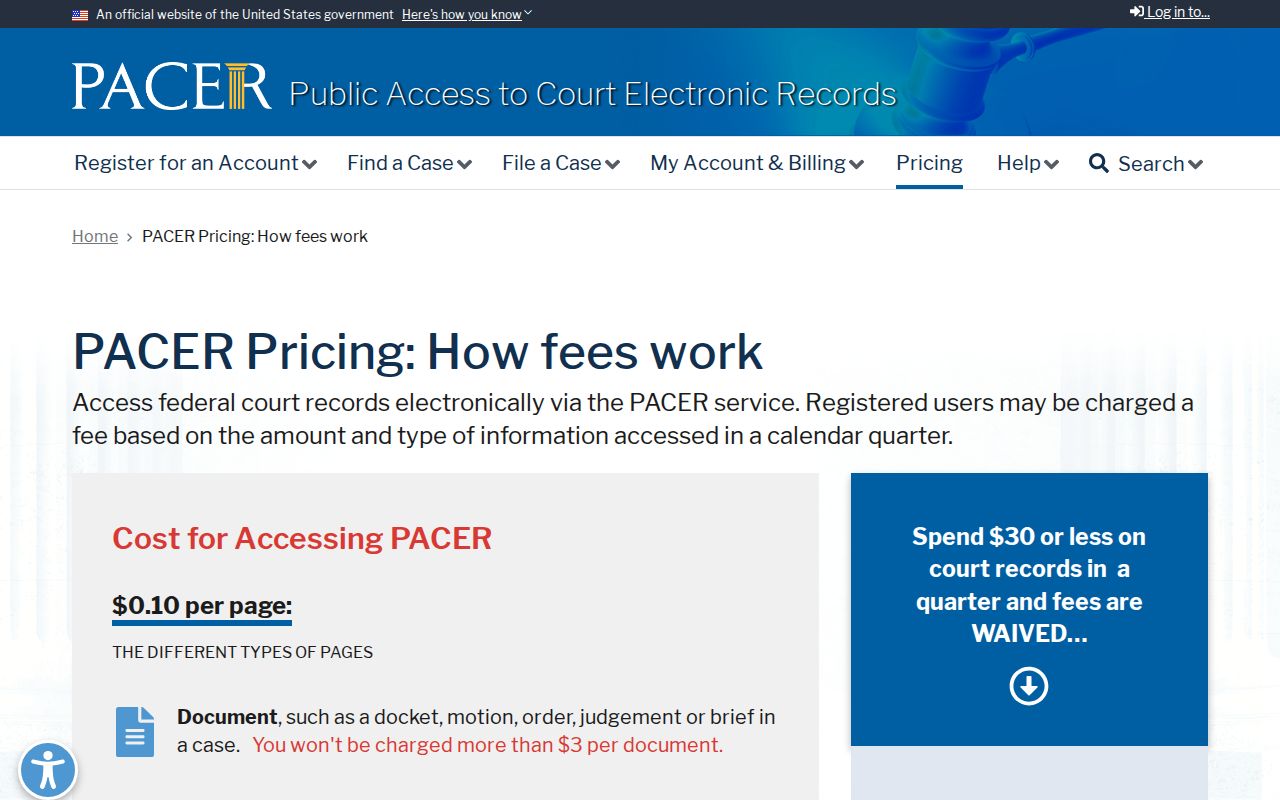Hemphill County federal warrant docket access through PACER